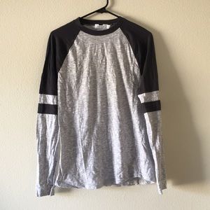 Topman Long Sleeve Varsity Tee